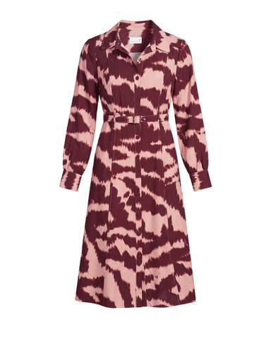 FA26 Natalia Ls Dress-Abstract Anamalier-Zinfandel