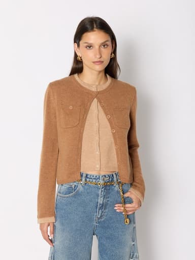 Cardigan 21mygigi Beige-Mix