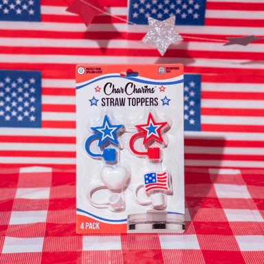 Liberty & Love Straw Topper 4-Pack