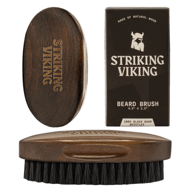 Boars Hair Beard Brush for Men - Beach Wood