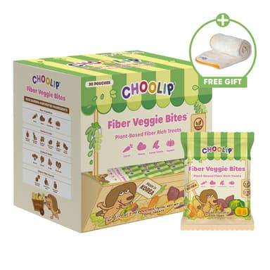 Fiber Veggie Bites (Box, 0.7 oz × 30 Pouches)