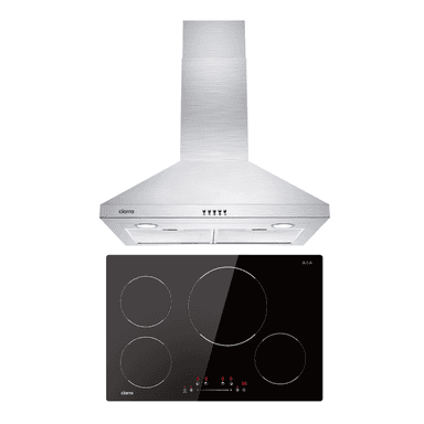 CIARRA Powerful Set: 30 Inch Wall Mount Range Hood + 30 Inch Built-In Induction Cooktop（CAS75206P+CABIH304B）
