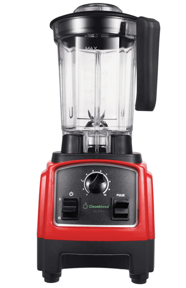 CLEANBLEND ULTRA RED SMOOTHIE BLENDER - LOW PROFILE BLENDER