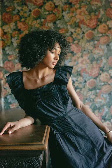 Mabel Midi Dress | Black