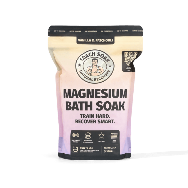 Coach Soak Magnesium Bath Soak – Vanilla & Patchouli with Vitamin C + MSM