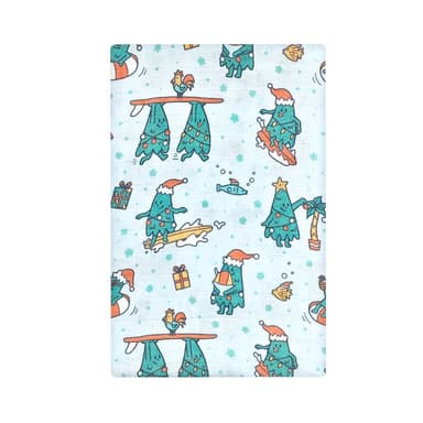 Mistle-Toes On The Nose Muslin Swaddle Blanket