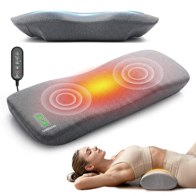 Portable 3-in-1 Back Massager with 3 Heat Levels for Office Chair - 1513