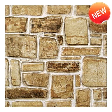 3D Mediterranean Sandstone Peel and Stick Wall Tile – Self-Adhesive Stone Panel