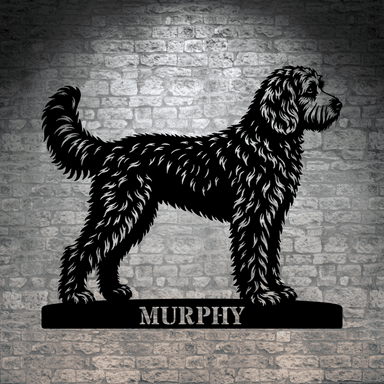 Personalized Doodle Name Metal Sign. Custom Dog Owner Wall Decor Gift
