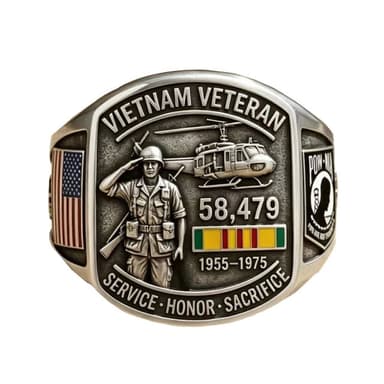 Vietnam Veteran Memorial Souvenir Rings