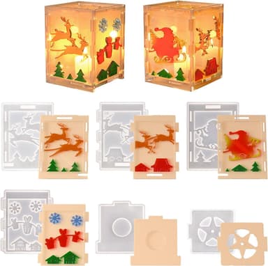 Christmas Lantern Resin Molds
