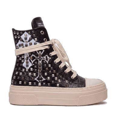 CALIPSO COCO - Black Cross Studs