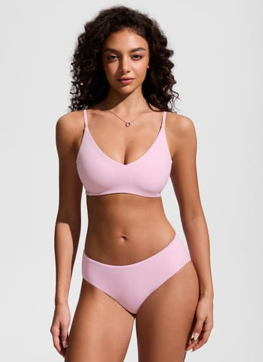 Nexfeel V Neck Double Lined Bikini Top