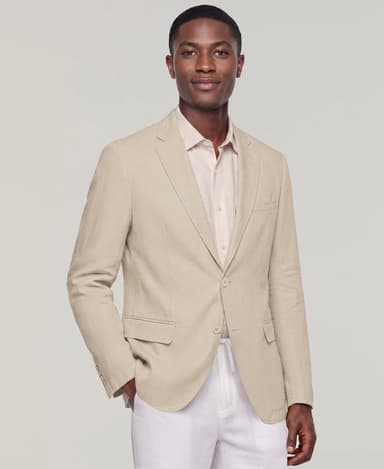 Linen Blend Deconstructed Sport Coat