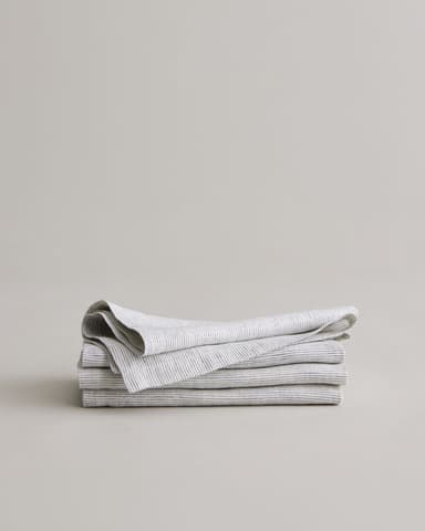 Linen Table Napkins - Pinstripe