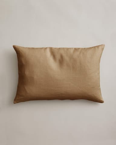Heavyweight Linen Rectangular Cushion Cover - Sand