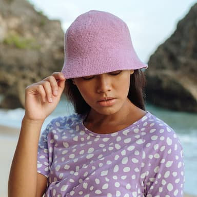FLORETTE Crochet Bucket Hat