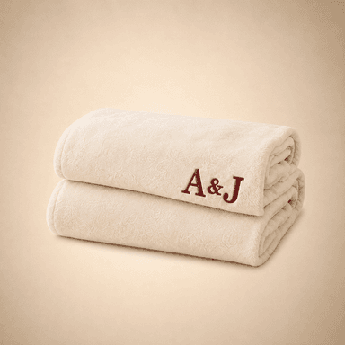 Personalized Blanket with Embroidered Name for Christmas