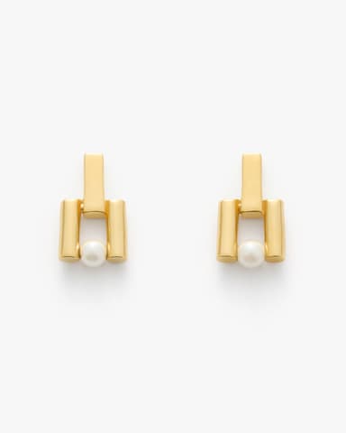 Deco Pearl Earrings