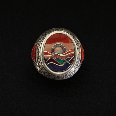 Desert Sunset Inlay Ring