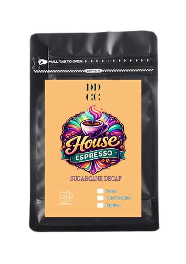 Decadent Decaf's Espresso House Blend - Sugarcane Decaf Coffee Process - Strength 4