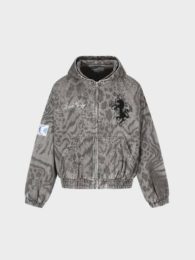 DCRB Ash Leopard Zip Jacket