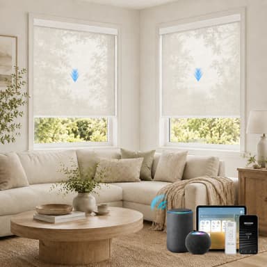 Serena Custom Motorized Solar Roller Shades