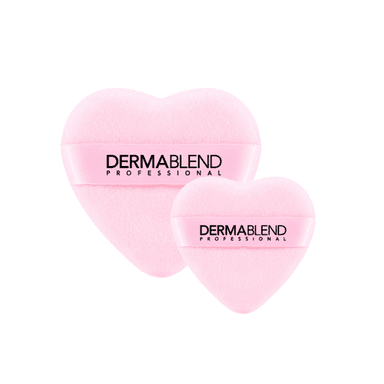Heart-Shaped Baking Powder Puff Duo