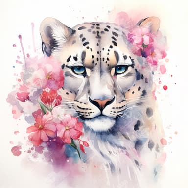 Spotted Floral Leopard