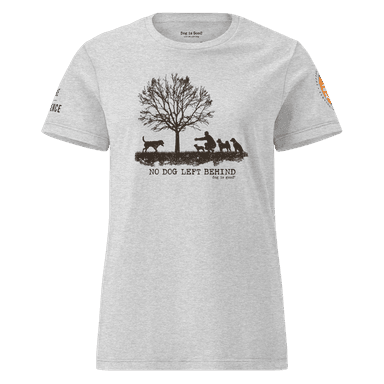 T-shirt: No Dog Left Behind, Women's (OC Animal Allies)