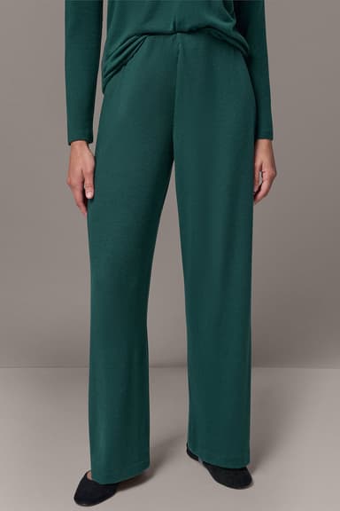 FOUR-WAY STRETCH WIDE-LEG PANT