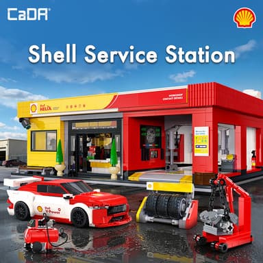 CaDA Bricks Shell Service Station C66025W