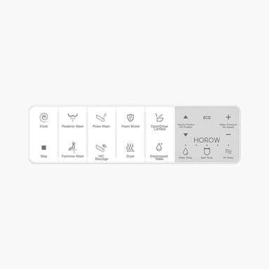 HOROW X70-04-01 Remote Control Kit for HOROW X70 Smart Toilet