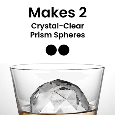 Crystal-Clear Prism Sphere Ice Maker (Double)