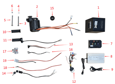 Motor (72v 5KW) - EV Dirt Bike (5000W)