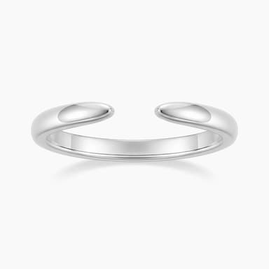 Modern Open Band Stacking Ring