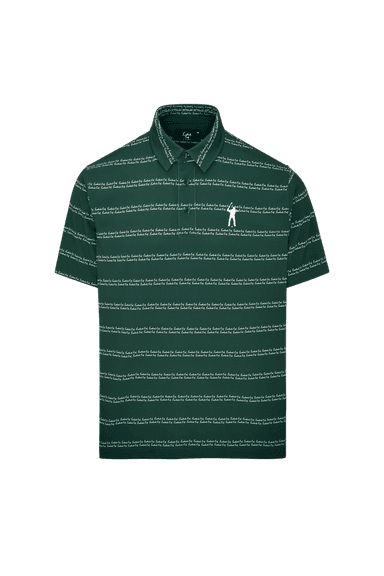 Prime Green Signature Polo - ESG Script Stripe