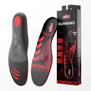 EASYFEET Running Kinergy - Running Insoles for Cushioning and Support (Low Arch)