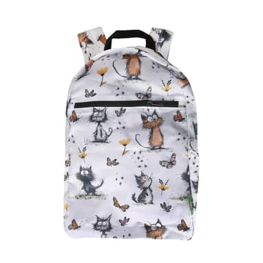 Eco Chic Lightweight Foldable Backpack Whimsy Cats