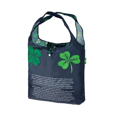 Eco Chic Lightweight Foldable Reusable Shopping Bag Shamrock