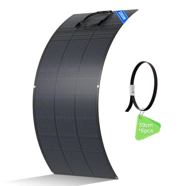 Eco-Worthy 200W Flexible Solar Panel 25% Efficiency Balcony Motorhome Van | N-Type 18BB