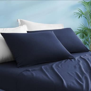 2-Pack Washed Bamboo Linen Cooling Pillowcases