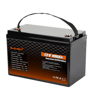 Enjoybot 12V 100Ah LiFePO4 Battery – Special Limited-inventory Edition | Final Clearance