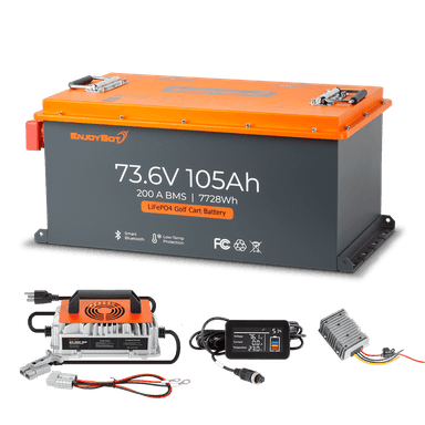 Enjoybot 72V (73.6V) 105AH Lithium Golf Cart Battery Conversion Kit with Bluetooth & 200A BMS, All-in-one Kit
