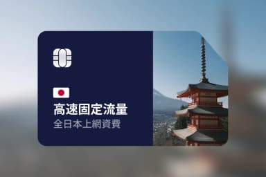 eSIM 日本高速固定流量