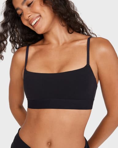Basic Cotton Scoop Bralette