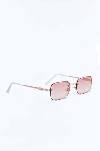 CLAIRE PINK SQUARE SUNGLASSES