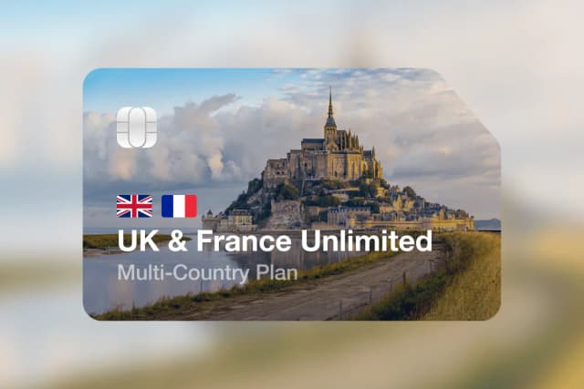 eSIM UK&France Unlimited (Top-up)