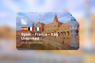 eSIM Spain-France-Italy Unlimited (Top up)