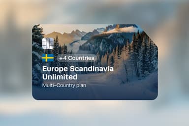eSIM Europe Scandinavia Unlimited (Top up)